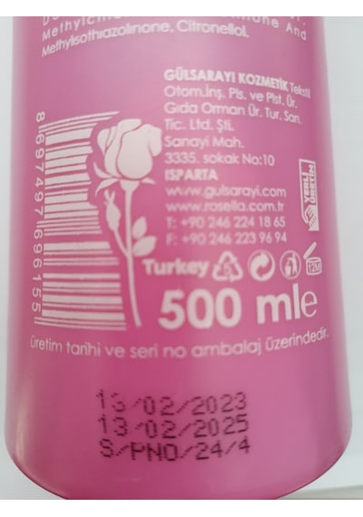 Rosella Gül Duş Jeli 500 ML