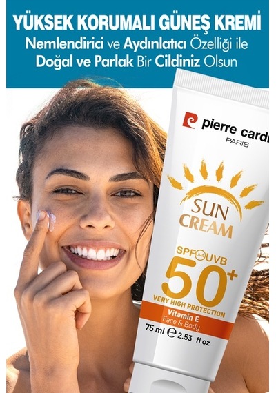 Pierre Cardin Leke Karşıtı Yüksek Koruyucu Yüz Güneş Kremi SPF50+ 75 ML