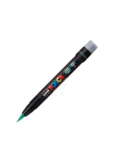 Uni Posca Fırça Uçlu Marker Pcf-350 Yeşil