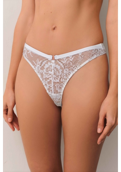 Suwen Pearl Brazilian String Külot St4447602b036 Ekru