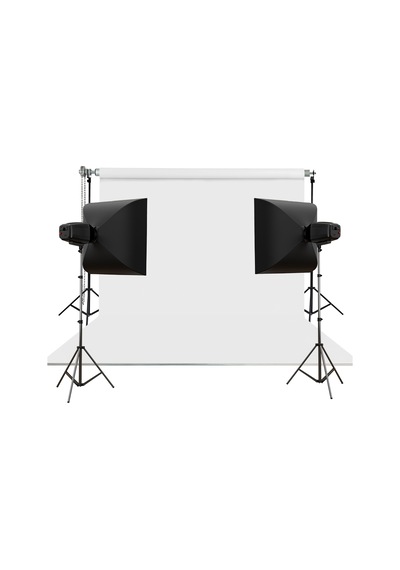 Hs Stüdyo Teknik 270x580cm Beyaz Taşınabilir Kumaş Fon Perdesi