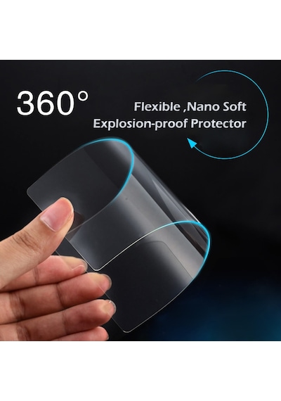 Samsung Uyumlu Galaxy A30 Nano Kırılmaz Cam Ekran Koruyucu Şeffaf