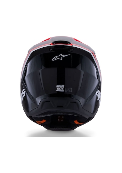 Alpinestars Sm3 Radium Off-Road Cross Kaskı Beyaz - Kırmızı - Siyah