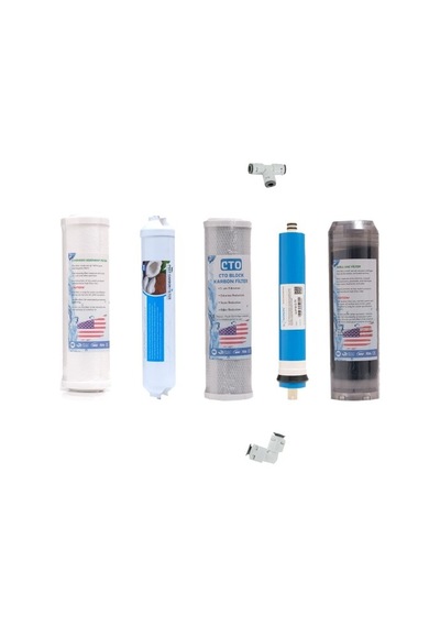 Aura Cebillion Compact Uyumlu 5'li Filtre Seti (Vontron Membran+Post Carbon)