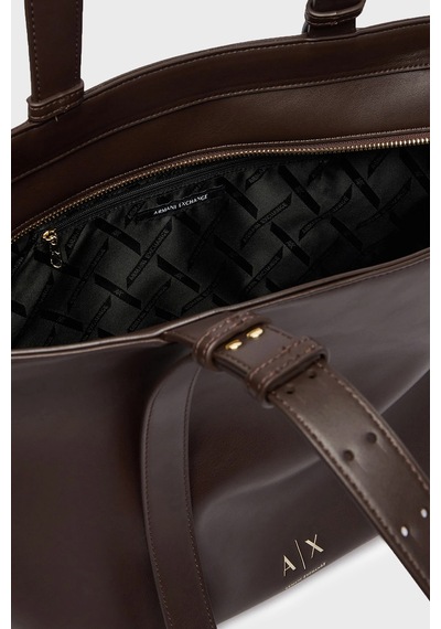 Armani Exchange Logolu Ayarlanabilir Askılı Çanta Kadın Çanta Xw002988 Af19902 U6032 Kahve