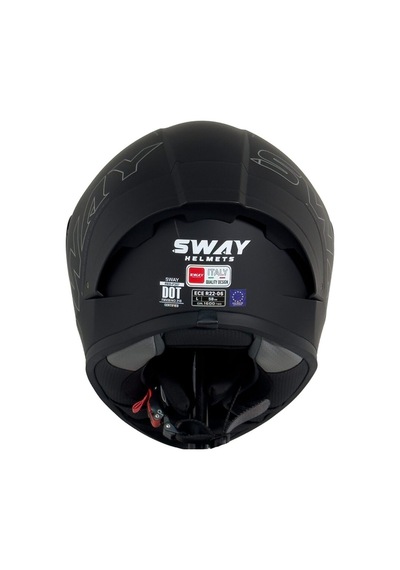 F357 Kask Mat Siyah Siyah