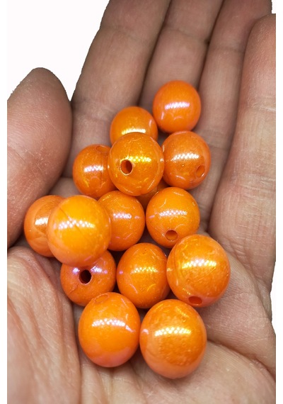 Amber Janjan Boncuk 14 Mm Dar Delik