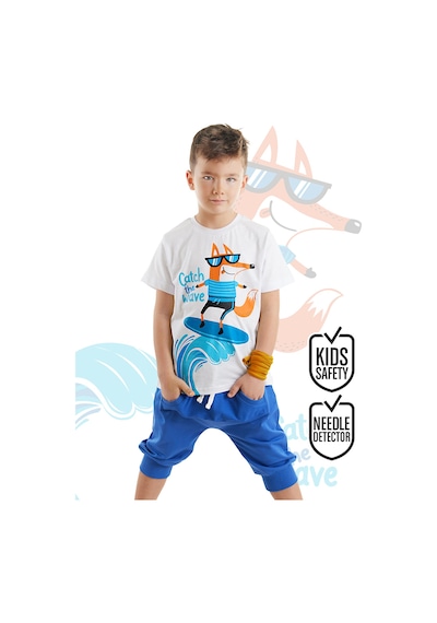 Surf Fox Erkek Çocuk Yazlık T-shirt Kapri Şort Takım