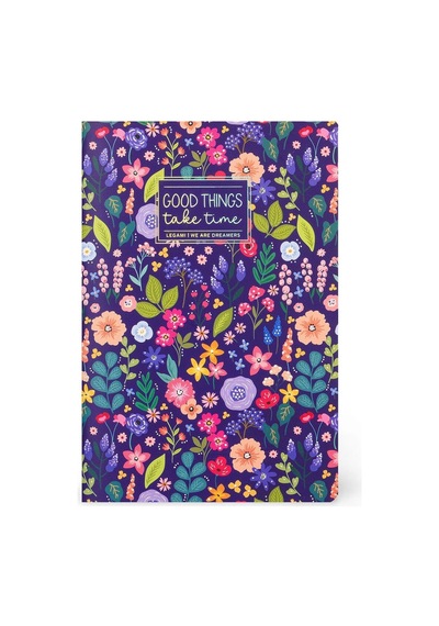 Legami Quaderno Small Çizgili Defter Çiçek A6not0048 Çok Renkli