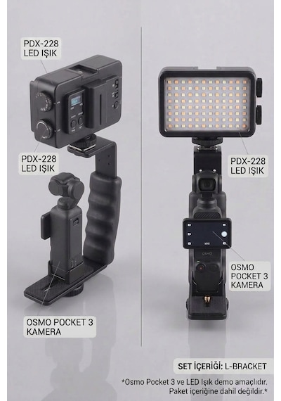 Djı Osmo Pocket Ve Insta360 İçin Çok Amaçlı Işık Montaj Aparatı