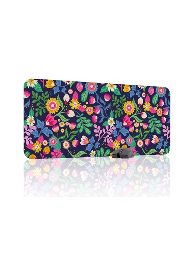 Çiçek Desenleri Kaymaz Dikişli Kauçuk Oyuncu Mousepad V2 - 90x40 Xxl Gaming Mouse Pad Fare Altlığı