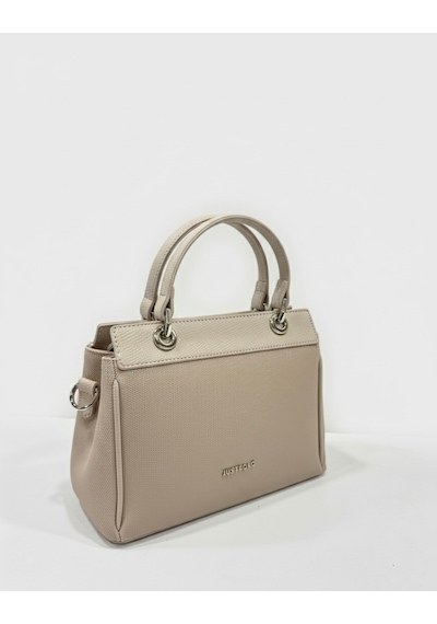 Just Polo Kadın Şık Ve Lüx El & Omuz Çantası Ebat 18 X 26 Cm Shopper Ekru
