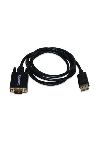 Qport Q-Dpv DisplayportM To VgaM 1.8Mt Çevirici Kablo