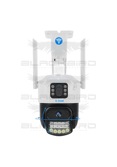 Okam-6015 Beyaz 6 Mp 3.5 İnç Dual Lens Wifi Ptz Kamera
