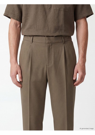 Lcw Vision Kahverengi Regular Fit Erkek Pileli Pantolon
