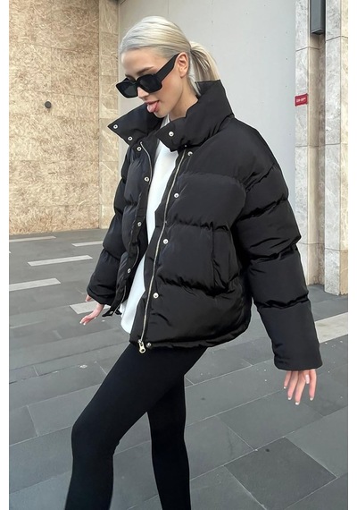 Madmext Siyah Oversize Basic Mont Mg1549