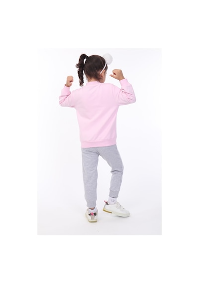 Toontoy Kids Toontoy Kız Çocuk 3lü Baskılı Eşofman Takım Açık Pembe