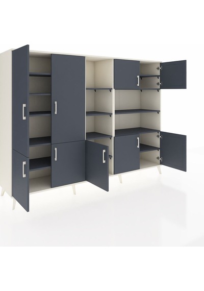 Hyperion Dolap 14 Raflı 9 Kapaklı 220x44x163 Aytaşı-antrasit Aytaşı-antrasit Hyperion Dolap 14 Raflı 9 Kapaklı 220x44x163 Aytaşı-antrasit Aytaşı-antrasit