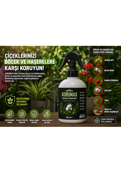 Agroforce Korumax Bitki Bakım Ve Temizlik Spreyi Böcek Kavucu 500 ML