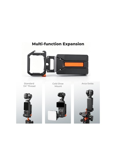 K&f Concept Osmo Pocket 3/4 Için Manyetik Metal Genişleme Çerçevesi, Mini Tripod, Askı