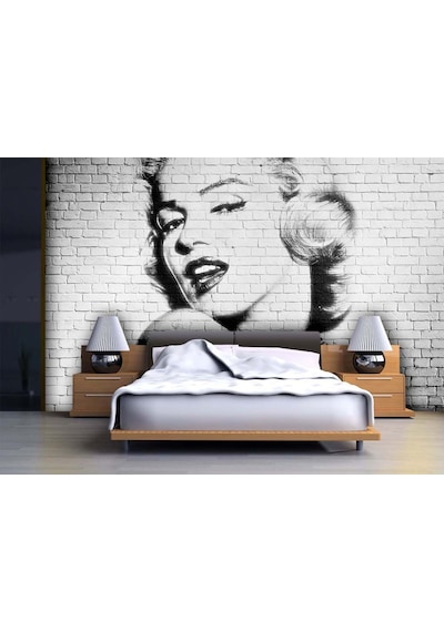 Marilyn Monroe Duvar Kağıdı - 3D Taş