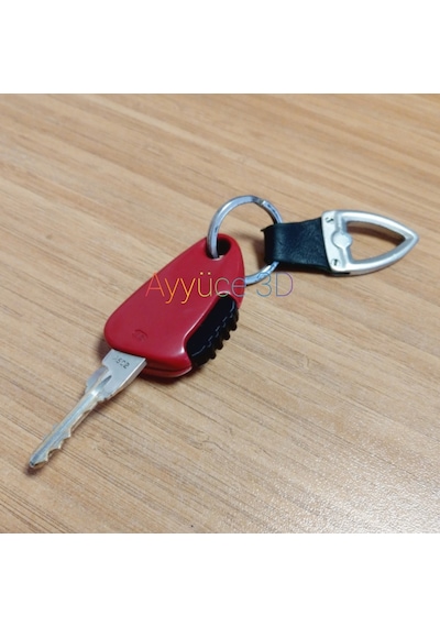 Ayyüce 3d, Alfa 156 Sert Plastikten Kırmızı Anahtar Düğmesi ,1x