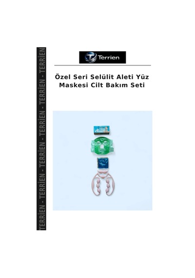 Özel Seri Selülit Aleti Yüz Maskesi Cilt Bakım Seti