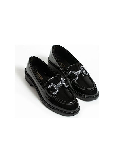 Jane Kadın Loafer Makosen Casual Toka Detay Günlük Ayakkabı SIYAH RUGAN