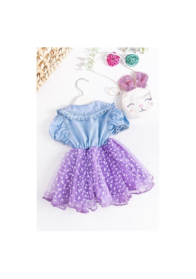 Babymod Puantiyeli Tüllü Yazlık Kız Bebek Elbise