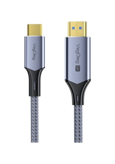 Type-c To Hdmı Kablo 8k 60hz 4k 240hz Hdr 3d 48gbps Örgülü Usb-c To Hdmı Kablo 2 Metre Diğer