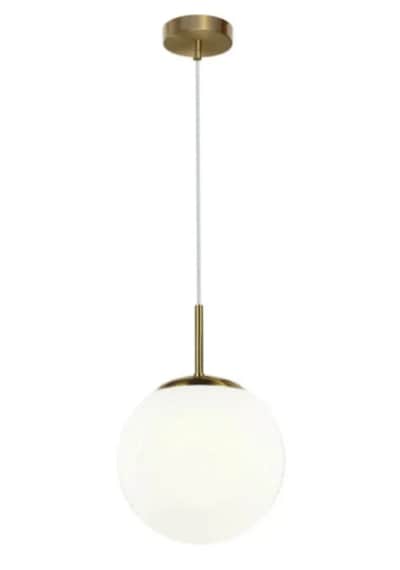Lindby Beyaz Küre Tekli Sarkıt 40cm Avize Ra-avz- 8027-54-19 Eskitme