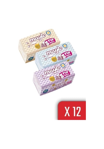 Maylo Puf Mendil 150 Yaprak 12'Li Paket