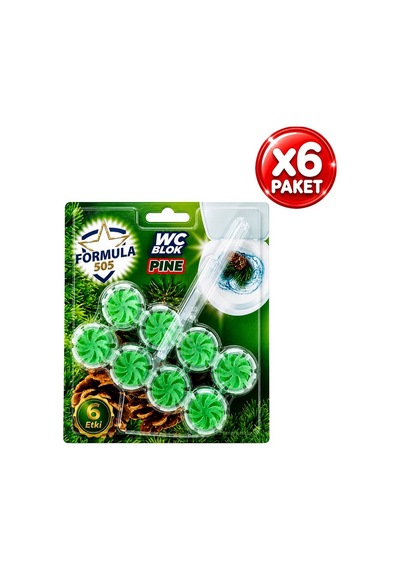 Klozet Koku Giderici Bloğu Çam Kokulu 50grx2li 6paket