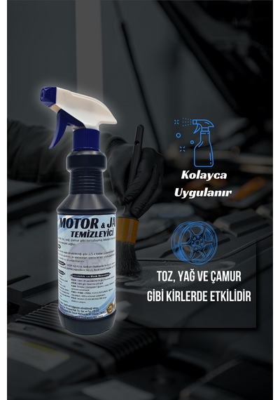 Motor Ve Jant Temizleyici 500 Ml Jant Parlatıcı Motor Temizleme