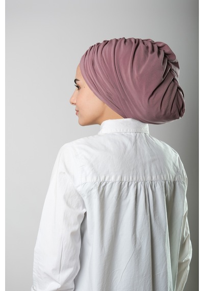 Hürrem Bone Violet Drapeli Salaş Tesettür Bone Sandy Büzgülü 2315 21 Violet