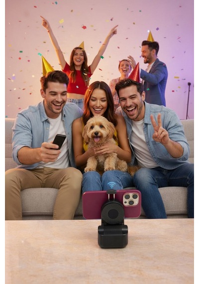 Vissona Goshot Trio Kumandalı Uzaktan Selfie Kiti Bluetooth Telefon Tutucu Çok Fonksiyonlu Çekim Aparatı