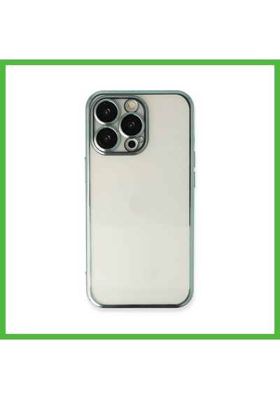 Vaveni İphone 14 Pro Uyumlu Kılıf Lensli Silikon - Yeşil Arz