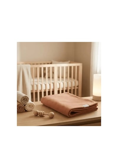 Polar Bebek Battaniyesi %100 Pamuk 100x150cm Kiremit