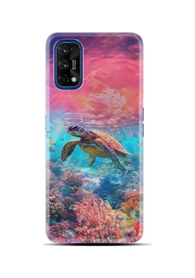 Realme 7 Pro Kılıf Boutique Baskılı Resimli Kaplumbağa Pcode -065