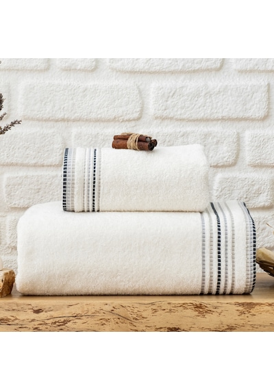 Schafer Home Rosy Armürlü Havlu 70x140 Cm 1 Parça-krem Krem