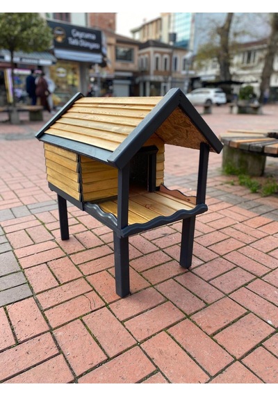 Ahşap Tasarım İç Ve Dış Mekan Kedi Evi