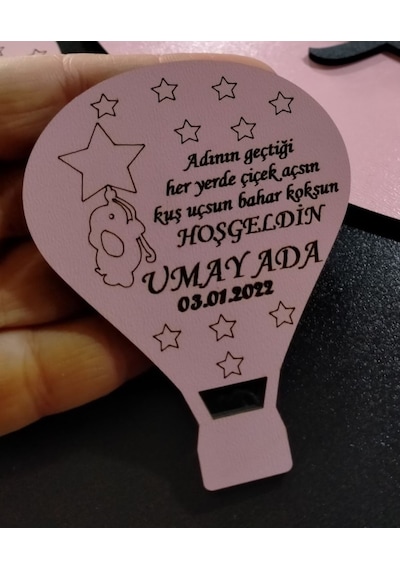 Çoçuk Odası Kapı Süsü Kişiye Özel Ve 10 Adet Magnet