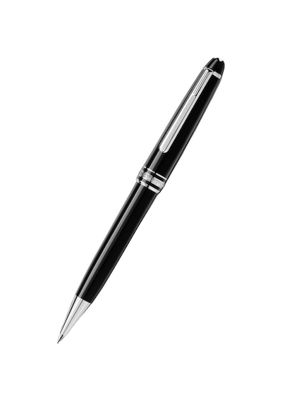 Montblanc Meisterstück Platin Kaplamalı Classique Mekanik Kalem, Siyah