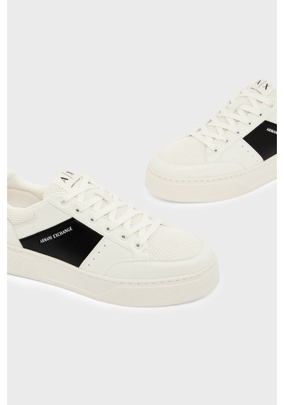 Armani Exchange Erkek Ayakkabı Xm002627 Af22831 M0017 Siyah-beyaz SİYAH-BEYAZ