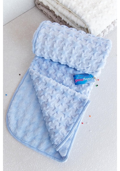 Yıldızlı Peluş Bebek Battaniyesi Çok Renkli