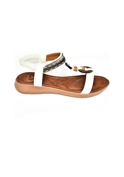 Fox Shoes S258016809 Beyaz Alçak Tabanlı Kadın Sandalet Beyaz