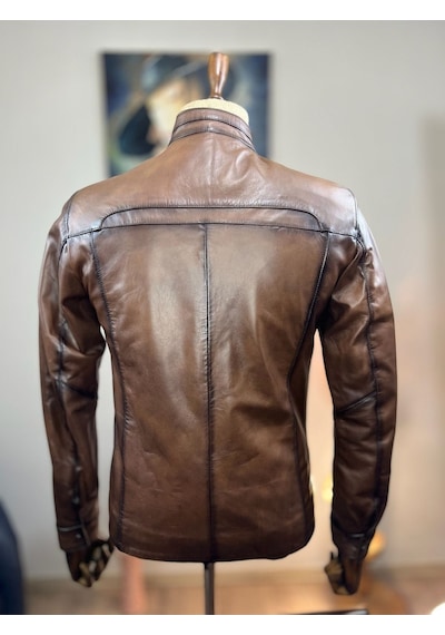 Always Leather Usta İşi Özel Dikim %100 Hakiki Deri 1803340027 Kahverengi