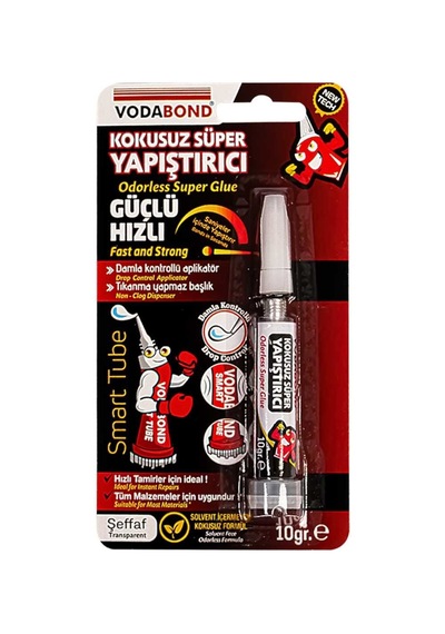 Kokusuz Süper Hızlı Yapıştırıcı 10 Gr