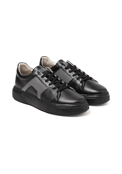 Sneaker Erkek Og-437 John May Siyah-gri Gri - Siyah