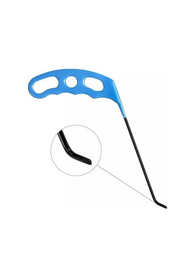 15 Cm 3.5 Mm Çap Sağlı Sollu Tek Kıvrımlı Sol Boyasız Göçük Düzeltme Çubuğu, Pdr Çubuk - S6-06